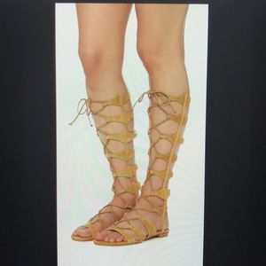 Schutz suede gladiator sandals